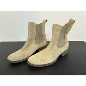 UGG-Hillhurst II Sage Green Chelsea‎ Pull On Suede Ankle Boot Women Sz: 6 US